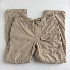 Gap Kids Lined Khaki Tan Cargo Pants M 8